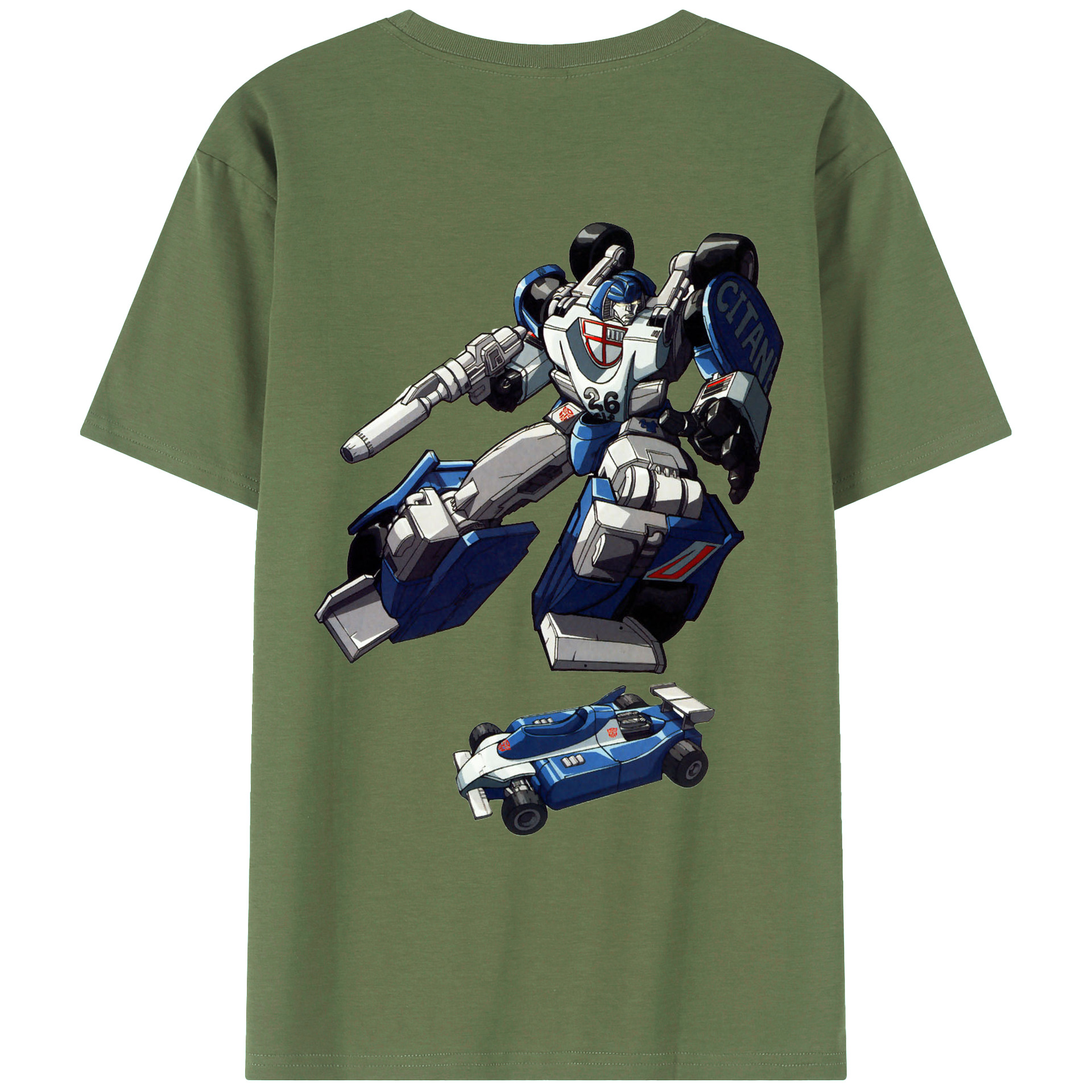 （画像用）  綿100％ メンズ半袖Tシャツ（バックプリント） 通気性